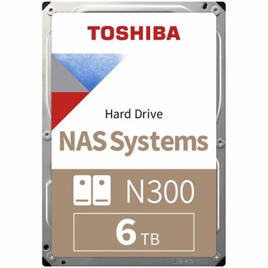 TOSHIBA Tvrdi disk NAS N300 6TB CMR, 3.5", 512MB
